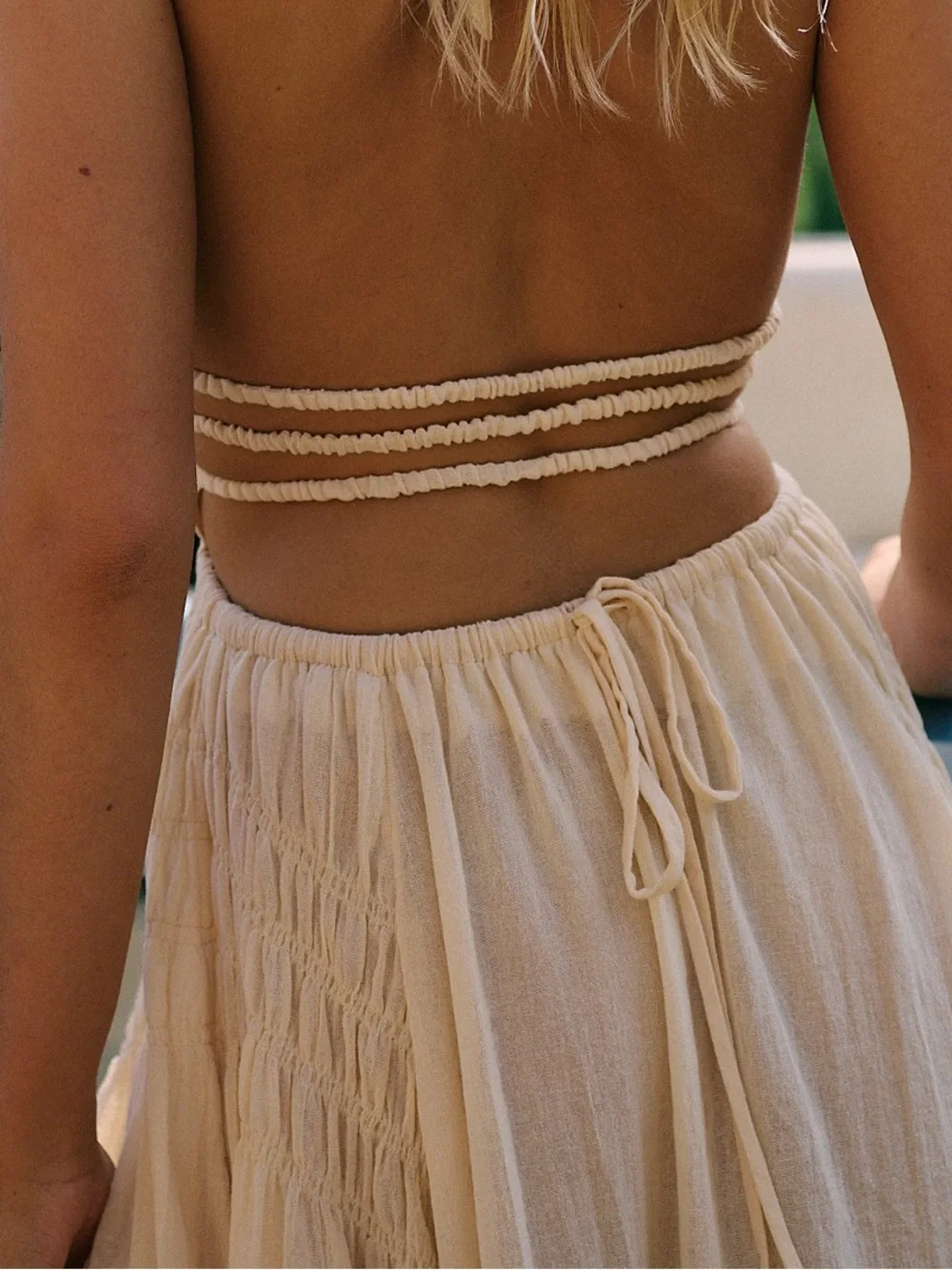 NWT Free People Angel Maxi Dress Large Buttercream
